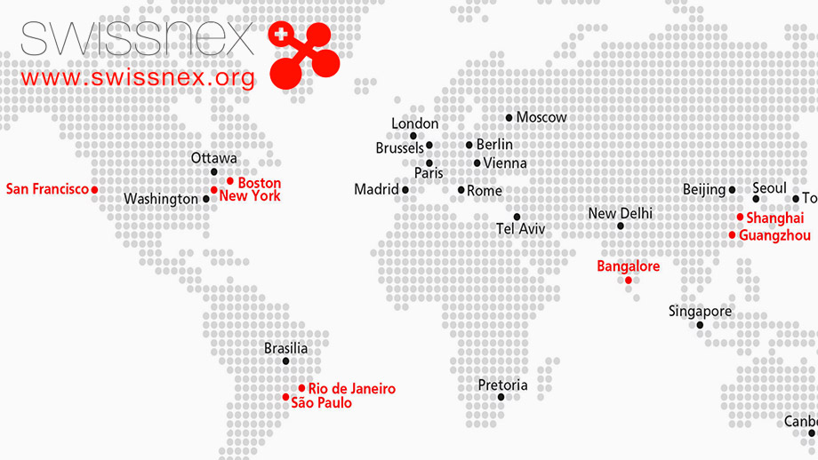 Swissnex network (graphic)
