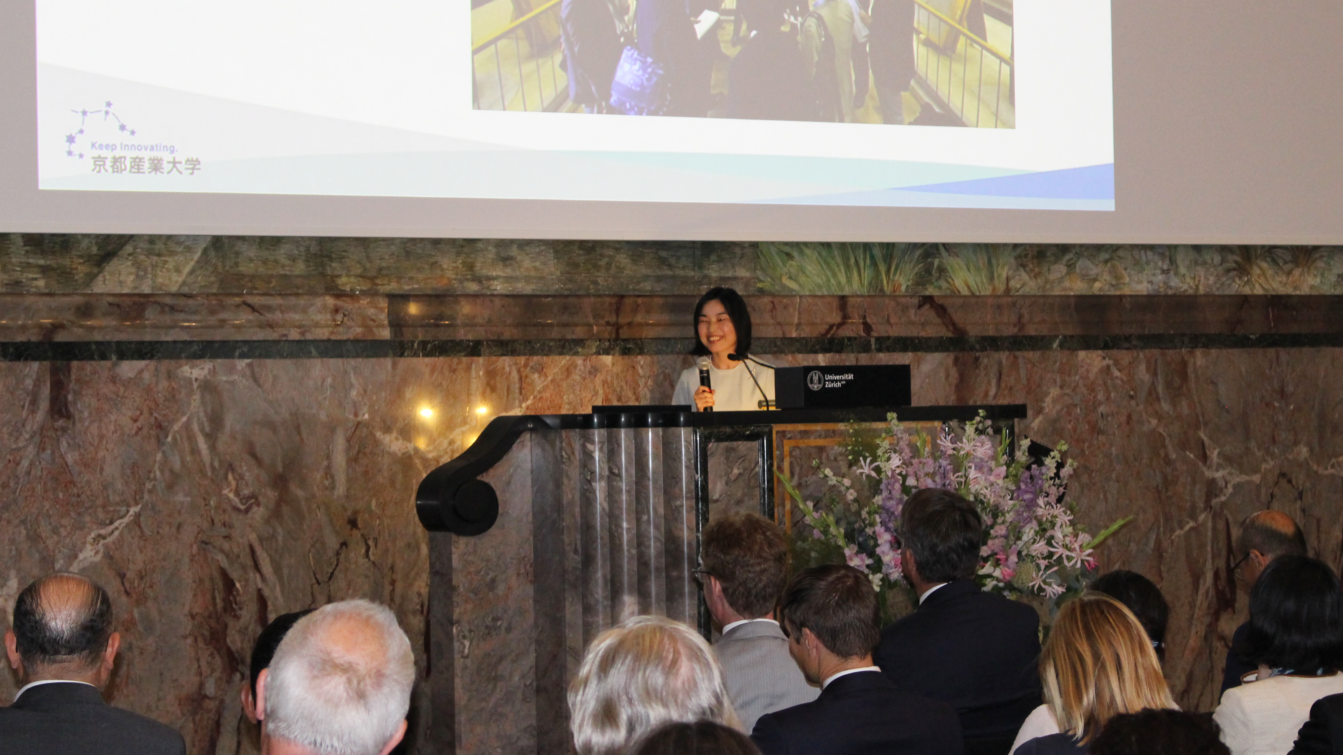 Photo of UZH President Michael Schaepman and Ambassador Iryna Venediktova