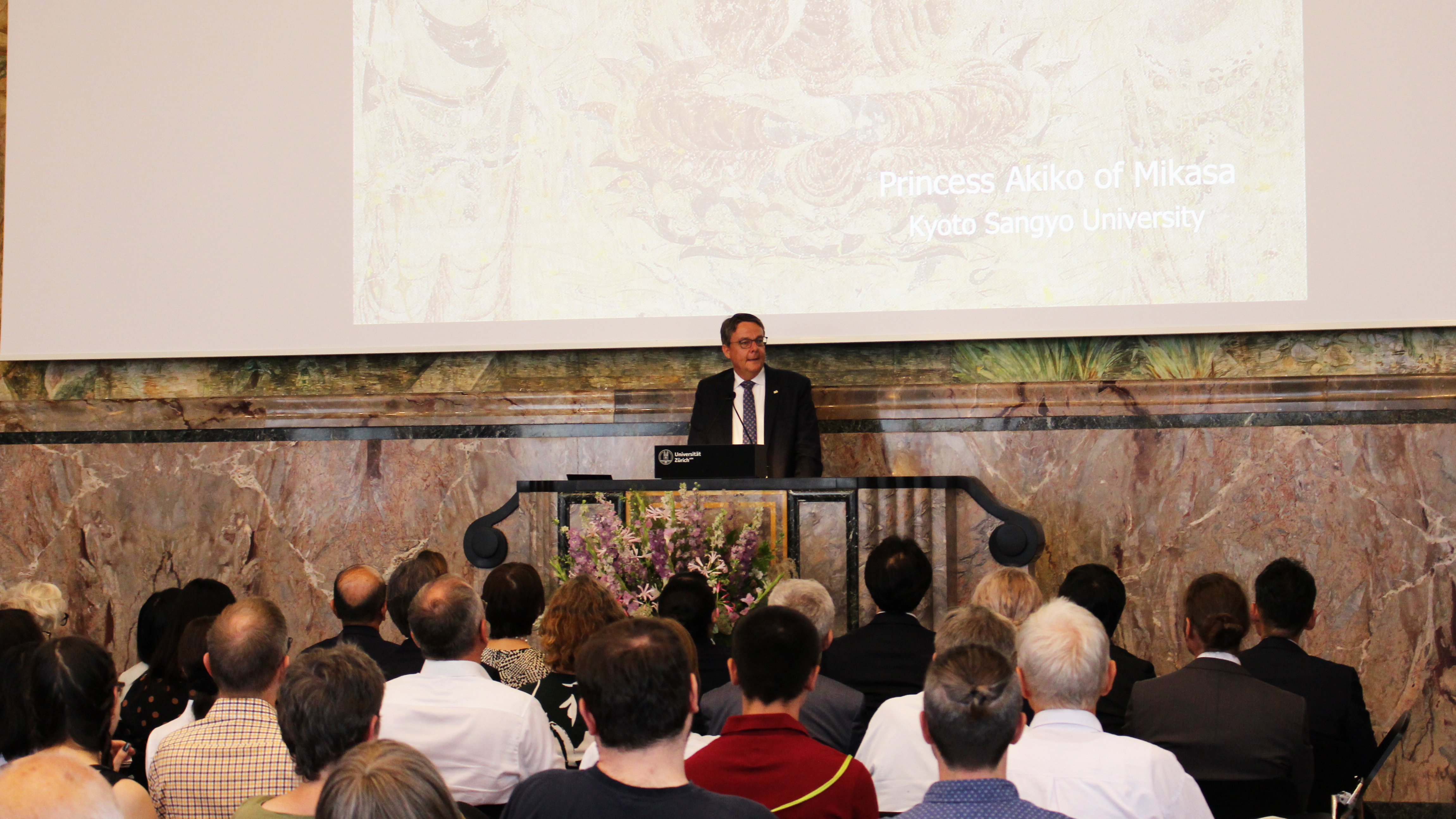 UZH President Michael Schaepman's welcome address to Princess Akiko of Mikasa